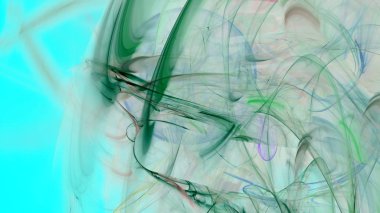 Fantezi kaotik renkli fraktal desen. Soyut Fraktal şekiller. 3D render resimde arka plan veya duvar kağıdı