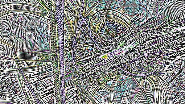 Fantaisie Chaotique Motif Fractal Coloré Formes Fractales Abstraites Rendu Fond — Photo