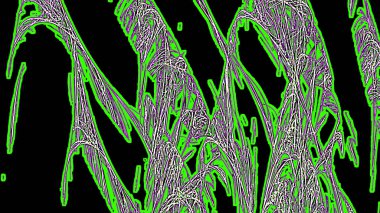 Fantezi kaotik renkli fraktal desen. Soyut Fraktal şekiller. 3D render resimde arka plan veya duvar kağıdı