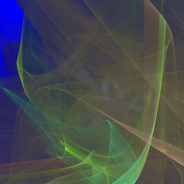 Fantezi kaotik renkli fraktal desen. Soyut Fraktal şekiller. 3D render resimde arka plan veya duvar kağıdı