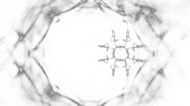 Fantezi kaotik renkli fraktal desen. Soyut Fraktal şekiller. 3D render resimde arka plan veya duvar kağıdı