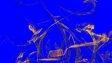 Fantezi kaotik renkli fraktal desen. Soyut Fraktal şekiller. 3D render resimde arka plan veya duvar kağıdı