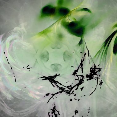 Fantezi kaotik renkli fraktal desen. Soyut Fraktal şekiller. 3D render resimde arka plan veya duvar kağıdı.