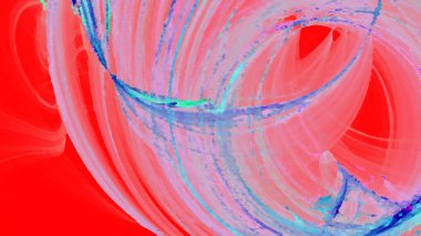 Fantezi kaotik renkli fraktal desen. Soyut Fraktal şekiller. 3D render resimde arka plan veya duvar kağıdı.