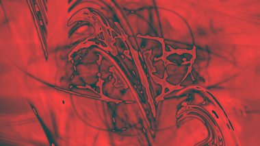 Fantezi kaotik renkli fraktal desen. Soyut Fraktal şekiller. 3D render resimde arka plan veya duvar kağıdı