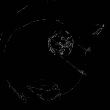 Fantezi kaotik renkli fraktal desen. Soyut Fraktal şekiller. 3D render resimde arka plan veya duvar kağıdı