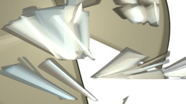 Fantezi kaotik renkli fraktal desen. Soyut Fraktal şekiller. 3D render resimde arka plan veya duvar kağıdı