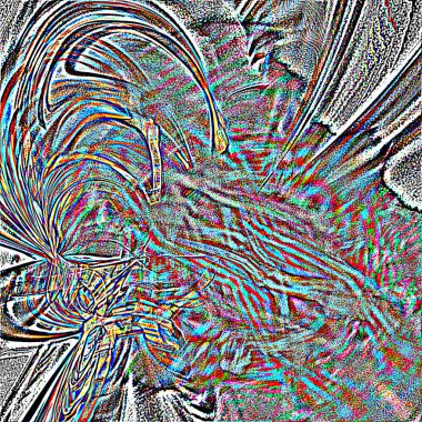 Fantezi kaotik renkli fraktal desen. Soyut Fraktal şekiller. 3D render resimde arka plan veya duvar kağıdı