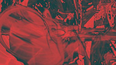 Fantezi kaotik renkli fraktal desen. Soyut Fraktal şekiller. 3D render resimde arka plan veya duvar kağıdı