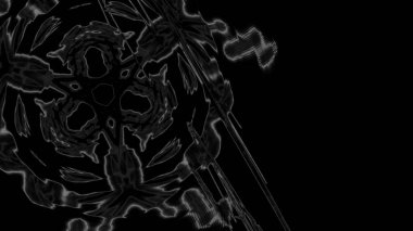 Fantezi kaotik renkli fraktal desen. Soyut Fraktal şekiller. 3D render resimde arka plan veya duvar kağıdı