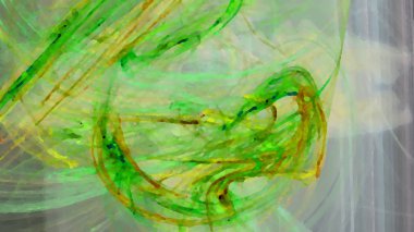 Fantezi kaotik renkli fraktal desen. Soyut Fraktal şekiller. 3D render resimde arka plan veya duvar kağıdı