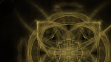 Fantezi kaotik renkli fraktal desen. Soyut Fraktal şekiller. 3D render resimde arka plan veya duvar kağıdı