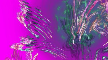 Fantezi kaotik renkli fraktal desen. Soyut Fraktal şekiller. 3D render resimde arka plan veya duvar kağıdı