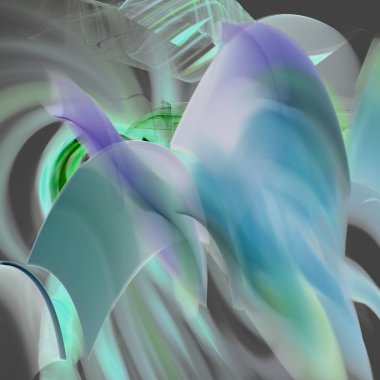 Fantezi kaotik renkli fraktal desen. Soyut Fraktal şekiller. 3D render resimde arka plan veya duvar kağıdı