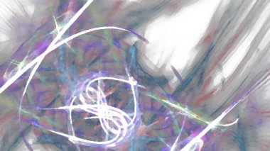 Fantezi kaotik renkli fraktal desen. Soyut Fraktal şekiller. 3D render resimde arka plan veya duvar kağıdı