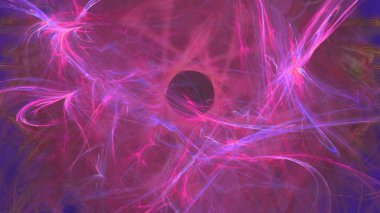 Fantezi kaotik renkli fraktal desen. Soyut Fraktal şekiller. 3D render resimde arka plan veya duvar kağıdı