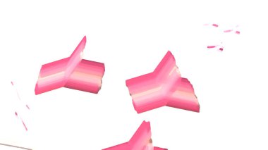 Fantezi kaotik renkli fraktal desen. Soyut Fraktal şekiller. 3D render resimde arka plan veya duvar kağıdı