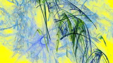 Fantezi kaotik renkli fraktal desen. Soyut Fraktal şekiller. 3D render resimde arka plan veya duvar kağıdı