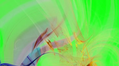 Fantezi kaotik renkli fraktal desen. Soyut Fraktal şekiller. 3D render resimde arka plan veya duvar kağıdı