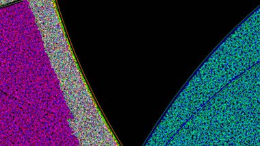 Fantezi kaotik renkli fraktal desen. Soyut Fraktal şekiller. 3D render resimde arka plan veya duvar kağıdı