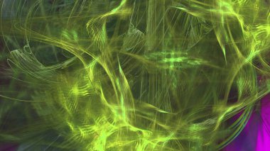 Fantezi kaotik renkli fraktal desen. Soyut Fraktal şekiller. 3D render resimde arka plan veya duvar kağıdı