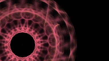 Fantezi kaotik renkli fraktal desen. Soyut Fraktal şekiller. 3D render resimde arka plan veya duvar kağıdı