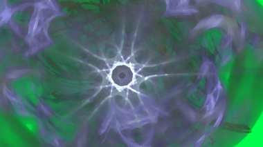 Fantezi kaotik renkli fraktal desen. Soyut Fraktal şekiller. 3D render resimde arka plan veya duvar kağıdı