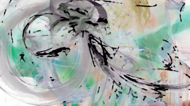 Fantezi kaotik renkli fraktal desen. Soyut Fraktal şekiller. 3D render resimde arka plan veya duvar kağıdı