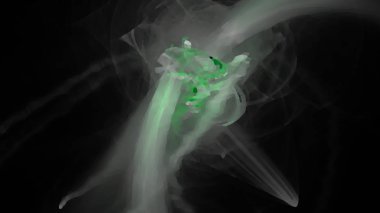 Fantezi kaotik renkli fraktal desen. Soyut Fraktal şekiller. 3D render resimde arka plan veya duvar kağıdı