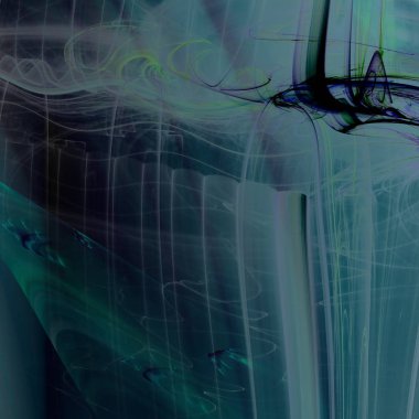 Fantezi kaotik renkli fraktal desen. Soyut Fraktal şekiller. 3D render resimde arka plan veya duvar kağıdı