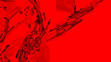 Fantezi kaotik renkli fraktal desen. Soyut Fraktal şekiller. 3D render resimde arka plan veya duvar kağıdı