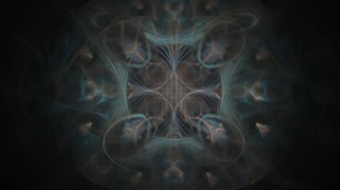 Fantezi kaotik renkli fraktal desen. Soyut Fraktal şekiller. 3D render resimde arka plan veya duvar kağıdı.