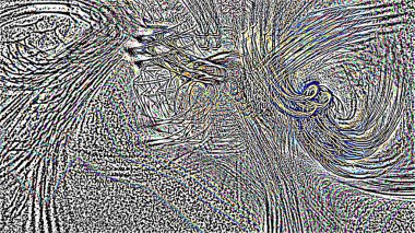 Fantezi kaotik renkli fraktal desen. Soyut Fraktal şekiller. 3D render resimde arka plan veya duvar kağıdı