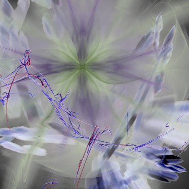 Fantezi kaotik renkli fraktal desen. Soyut Fraktal şekiller. 3D render resimde arka plan veya duvar kağıdı