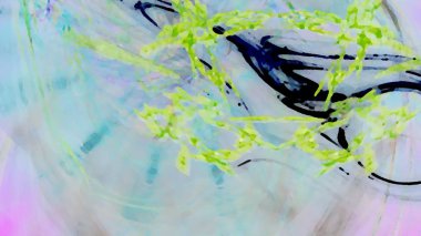 Fantezi kaotik renkli fraktal desen. Soyut Fraktal şekiller. 3D render resimde arka plan veya duvar kağıdı