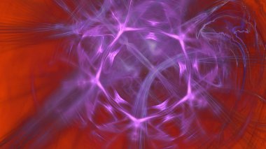 Fantezi kaotik renkli fraktal desen. Soyut Fraktal şekiller. 3D render resimde arka plan veya duvar kağıdı