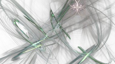 Fantezi kaotik renkli fraktal desen. Soyut Fraktal şekiller. 3D render resimde arka plan veya duvar kağıdı