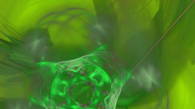 Fantezi kaotik renkli fraktal desen. Soyut Fraktal şekiller. 3D render resimde arka plan veya duvar kağıdı