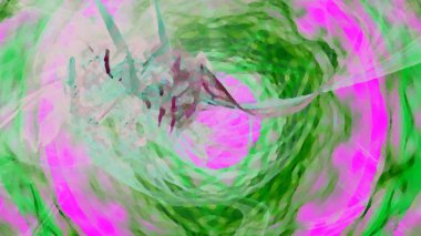 Fantezi kaotik renkli fraktal desen. Soyut Fraktal şekiller. 3D render resimde arka plan veya duvar kağıdı