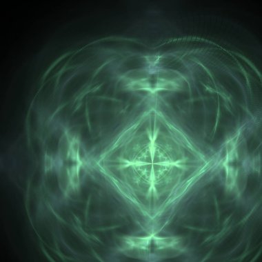 Fantezi kaotik renkli fraktal desen. Soyut Fraktal şekiller. 3D render resimde arka plan veya duvar kağıdı