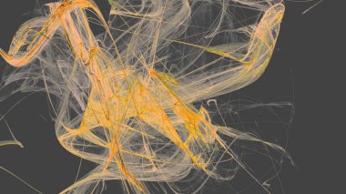 Fantezi kaotik renkli fraktal desen. Soyut Fraktal şekiller. 3D render resimde arka plan veya duvar kağıdı