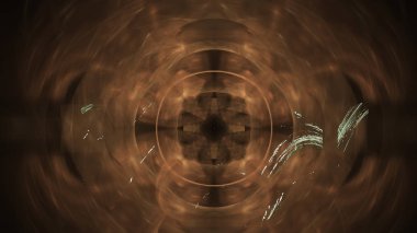 Fantezi kaotik renkli fraktal desen. Soyut Fraktal şekiller. 3D render resimde arka plan veya duvar kağıdı