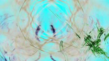 Fantezi kaotik renkli fraktal desen. Soyut Fraktal şekiller. 3D render resimde arka plan veya duvar kağıdı