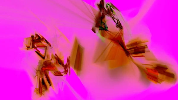 Fantasia caótico padrão fractal colorido. Formas fractais abstratas. 3D renderização ilustração fundo ou papel de parede — Fotografia de Stock