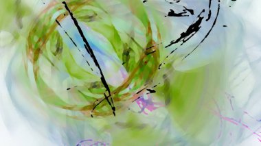 Fantezi kaotik renkli fraktal desen. Soyut Fraktal şekiller. 3D render resimde arka plan veya duvar kağıdı