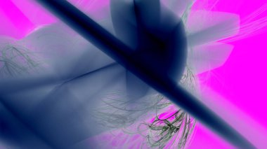 Fantezi kaotik renkli fraktal desen. Soyut Fraktal şekiller. 3D render resimde arka plan veya duvar kağıdı