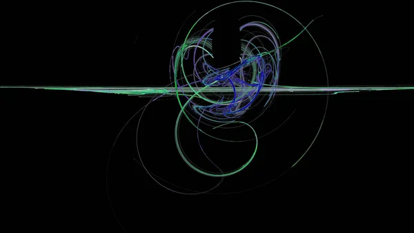 Фантастичний хаотичний барвистий фрактальний візерунок. Абстрактні фрактальні форми. 3D візуалізація ілюстрації фону або шпалер — стокове фото