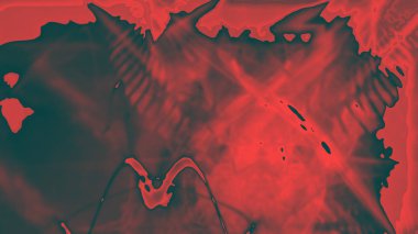 Fantezi kaotik renkli fraktal desen. Soyut Fraktal şekiller. 3D render resimde arka plan veya duvar kağıdı