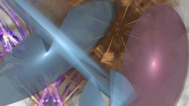 Fantezi kaotik renkli fraktal desen. Soyut Fraktal şekiller. 3D render resimde arka plan veya duvar kağıdı