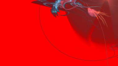 Fantezi kaotik renkli fraktal desen. Soyut Fraktal şekiller. 3D render resimde arka plan veya duvar kağıdı